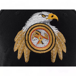 بيع بالجملة قبعات الجولف الأمريكية النسر للرجال والنساء قابلة للتعديل مع شعار شخصي ، نمط الهدف من البوليستر - Product Image 6