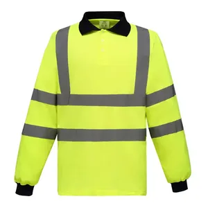 Camisetas DE SEGURIDAD reflectantes de alta visibilidad con mangas largas Ropa de seguridad mejorada - Product Image 1