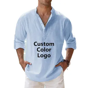 Custom Mens Long Sleeves Casual Plaid Cotton Flannel shirt for Men