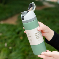 Bouteille d'eau de sport en acier inoxydable à double paroi isolée sous vide, thermos, grande capacité, pour les salles de sport et les sports, vente chaude