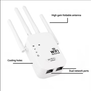 Extendeur <span class=keywords><strong>WiFi</strong></span> monobande JDT 300Mbps avec amplificateur de signal certifié ROHS à 4/<span class=keywords><strong>6</strong></span> antennes et <span class=keywords><strong>répéteurs</strong></span> à double port Gigabit - Product Image 2