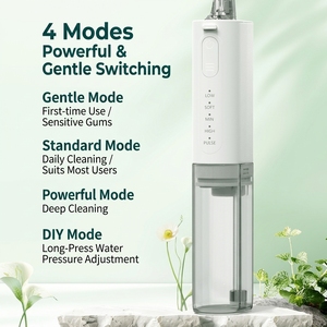 Mini irrigateur buccal télescopique 2 en 1, <span class=keywords><strong>brosse</strong></span> à dents électrique, 5 modes de nettoyage interdentaire, 3 modes de brossage, irrigateur buccal rechargeable pour les voyages - Product Image 2