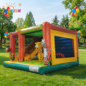WINSUN Parc de jeux gonflable commercial pour enfants, animaux de la forêt, trampoline en PVC, ignifuge et imperméable, installation facile - Product Image 3