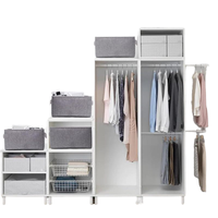 Boîte de rangement de luxe rectangulaire grise en tissu tressé avec éclairage LED, présentoir à bijoux, cadeau, écologique, pliable, fait main