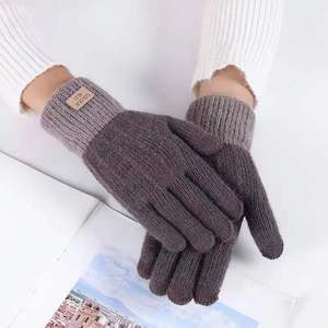 <span class=keywords><strong>Gants</strong></span> en alpaga pour femmes, en tricot d'hiver, écran tactile, doigt complet, <span class=keywords><strong>chaud</strong></span>, épaississant, Plus, <span class=keywords><strong>gants</strong></span> de cyclisme pour hommes - Product Image 3