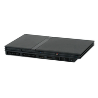 Konsol Game TV Rumahan PS 2 Slim Series Bekas/Pre-owned, PS 2 Slim SCPH 70000 Series Sistem Game Retro dengan Kontroler