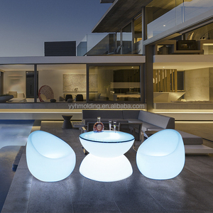 Rotational <strong>Moulding</strong> bar Cocktail Chair <strong>Table</strong> LDPE <strong>Plastic</strong> LED Lighting Outdoor Furniture - Product Image 5