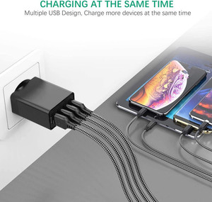 Fabricant OEM personnalisé, prise EU, adaptateur de charge rapide 54W 4 ports USB a QC3.0, 2.4A, alimentation pour téléphone portable, chargeur mural - Product Image 3