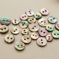 Boutons en nacre dorée Niucky Spot Supply à 2 trous, 9mm-15mm, haute brillance, naturels, à dos plat, lavables pour vêtements et décoration intérieure