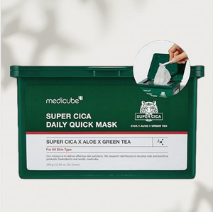 Masque quotidien rapide Super Cica MEDICUBE 30 pièces Masque en feuille d'acide hyaluronique Soin de la peau Masque apaisant et hydratant pour tous les types de peau - Product Image 1