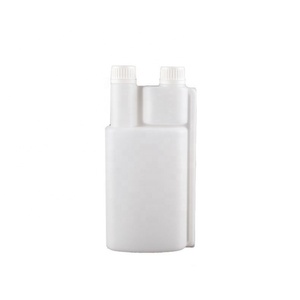 250ml 500ml 1000ml Dosing Measuring Plastic Double Two Dual Chamber Twin Neck <b>Bottle</b> - Product Image 5