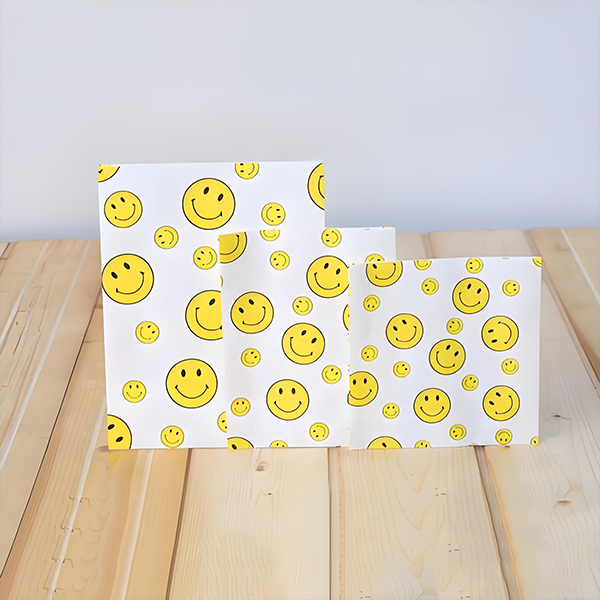 Flexography Customised Kraft Disposable Food Grade Coated Wax Lined Waterproof Moisture Proof Paper Gift Bags Logo for Fast Food