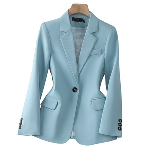 Nuevo Traje de Chaqueta para Mujer, Estilo Moderno, para Oficina, Trabajo, con un Solo Botón, Manga Larga, Transpirable, Cuello en V, Elegante y Clásico - Product Image 3
