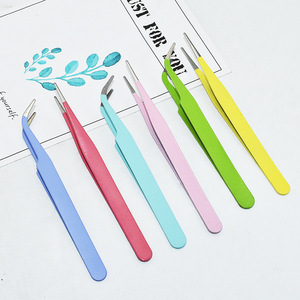 Pinzas de colores económicas para diario personal, estudiantes, con puntas rectas, puntiagudas y curvas; pegatinas, clips para hilo, arte de uñas DIY - Product Image 4