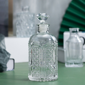 Diffusore di aromi in vetro trasparente bottiglie vuote contenitori per oli essenziali - Product Image 4