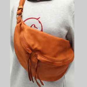 Wholesale Crossbody Shoulder Bag Custom Sling Purse Chest Fanny Pack Soft Leather Bags Women