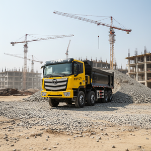 Camion benne basculante Foton Auman 8x4 à forte puissance, pneus 12.00R20, 50-60 <span class=keywords><strong>tonnes</strong></span>, moteur Weichai Cummins 380/400/430 ch - Product Image 1