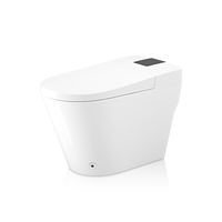 Ensemble de toilettes en céramique complet TEJJER avec bidet à chasse d'eau sans contact, LED et siphon