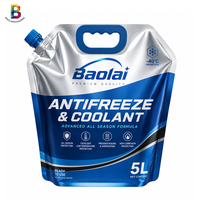 Sac d'emballage antigel recyclable 5L, norme européenne, résistant aux produits chimiques, poche à bec verseur pour liquide de refroidissement, fabricant