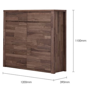Armoire à <span class=keywords><strong>chaussures</strong></span> en bois finition or brun foncé, 24 paires étagères de <span class=keywords><strong>rangement</strong></span>, support organisateur - Product Image 4