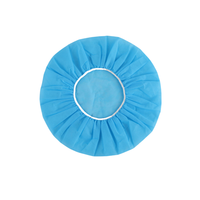 Chapeau de chef jetable en tissu non tissé élastique de haute qualité, bonnet rond, blanc/bleu/rose, 21 pouces, pour hommes et femmes - Produit de sécurité