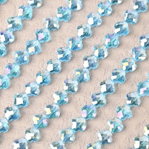 Directo de fábrica al por mayor <span class=keywords><strong>Sepa</strong></span> negro trébol de cuatro hojas DIY collar accesorios cristal de Murano cuentas de vidrio galvanoplastia - Product Image 2