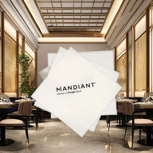 Tovaglioli Morbidi Monouso a 2 Veli Stampati Nero e Oro con Logo Personalizzato in Confezione Morbida per Matrimoni Cocktail Cene al Ristorante - Product Image 3