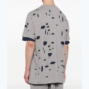 Vente en gros de t-shirts personnalisés pour hommes, 100% coton, imprimés par transfert thermique, style vintage, effet délavé, respirants et écologiques - Product Image 5