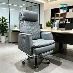 <span class=keywords><strong>เก้าอี้</strong></span>สำนักงานปรับระดับได้ รุ่น FoShan Ergonomic Modern Comfortable Durable  หุ้มหนังแท้ ดีไซน์หรูหรา พร้อมปรับความสูงและมุมเอียงได้ - Product Image 1