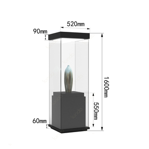 SUNDO museo arte <span class=keywords><strong>accademia</strong></span> espositiva vetrina vetro temperato legno illuminazione a LED per museo negozio di cosmetici centro commerciale di lusso - Product Image 4