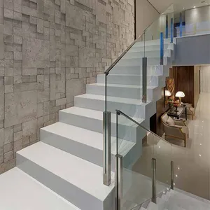 Panneau lumineux en Aluminium, sans cadre, pour escaliers extérieur, balcon et système de conception, poste de pied, balustrade de verre en Aluminium