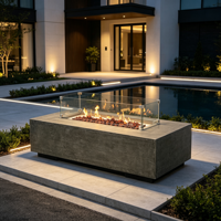 Brasero familial pour jardin, idéal pour les barbecues de week-end et les moments entre amis, chauffage extérieur pour cour.