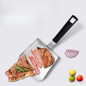 Stainless Steel Extra-Large Frying Food <b>Burger</b> French Fries Mover Shovel Grilling Tool Food <b>Spatula</b> Moving Food Tools - Product Image 2