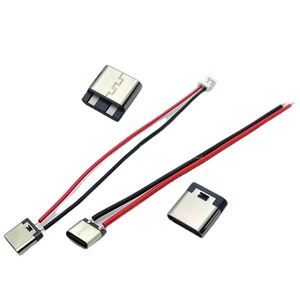 Connecteur femelle Type-C 2P à souder, bornes simples PH20, câble DIY à deux conducteurs, prise de charge USB-C, modèle ZK5582, 3cm/10cm - Product Image 3