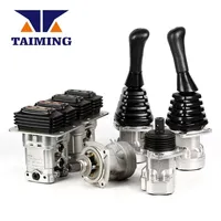 Vanne de commande hydraulique à joystick pour excavatrice Hyundai R-7 R-9, ensemble de poignées gauche et droite à 3 boutons