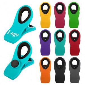 Clips Magnéticos de Plástico para Bolsas de Alimentos con Impresión de Logotipo Personalizado, Clips Magnéticos de Colores para Refrigerador para Promocionales - Product Image 1