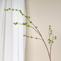 Branche artificielle de baies de Milan, longue branche de baies vertes artificielles, tige flexible, arrangement floral pour arche de mariage, plastique, Noël, Pâques