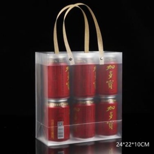 Custom Clear PVC/PP <b>Transparent</b> Rectangle Side Gusset Shopping Tote <b>Bag</b> Moisture Proof Feature - Product Image 4