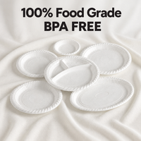 Assiettes en plastique jetables personnalisées avec logo, prix d'usine en gros, sans BPA, en PP et PET, pour les événements de restauration et les fournitures de fête