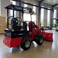 Chargeurs sur pneus compacts hydrauliques à grandes roues, abordables, pour l'agriculture chinoise
