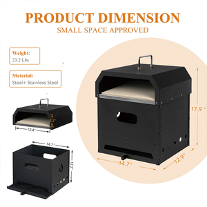 <span class=keywords><strong>2</strong></span> Trong <span class=keywords><strong>1</strong></span> Đa Chức Năng Gỗ Bắn Đốt Cháy Hố Lửa Và Lò Nướng Bánh Pizza Đặt Di Động Ngoài Trời Nướng Hàng Đầu Lò Nướng Bánh Pizza - Product Image 4