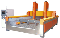 Machine de gravure sur pierre JK-1525, routeur de fraisage CNC, moteur PLC à noyau de roulement de 5,5 kW, coupe de marbre, de granit, de carreaux, de baignoire