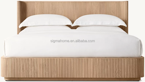 Bedroom Furniture Home Oak <b>Solid</b> <b>Wood</b> <b>Bed</b> High Quality Luxury Modern SGA-10133S Nordic <b>Bed</b> SGA-10133S - Product Image 4