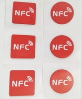 Étiquette NFC en papier imperméable personnalisable YIAN, 13,56 MHz, programmable, étiquette intelligente RFID, étiquette adhésive intelligente imprimée