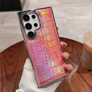 เคสโทรศัพท์ลายหนังจระเข้สีสันสดใส เหมาะสำหรับ Samsung S25 Ultra  พร้อมเคลือบเงา สำหรับ Samsung S24  ฝาหลังแข็งหรูหรา - Product Image 5