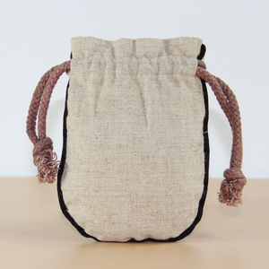 Bolsa de Lino y Yute con Cordón, Bordado OEM, a Prueba de Polvo, para Cosméticos, Joyería Pequeña y Maquillaje, Ideal para Regalos - Product Image 5