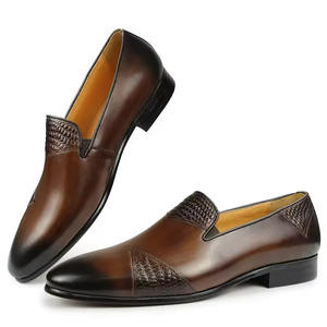 Luxury New Italian-<b>Style</b> Handcrafted Custom Genuine Leather Men's Oxford <b>Shoes</b> For Business Formal & Formal Occasions - Product Image 4