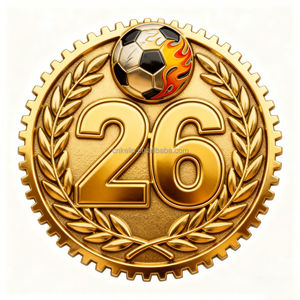 맞춤형 금속 축구 배지 핀, 스포츠 이벤트용 광택 마감, 인기 축구 - Product Image 2