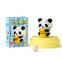 LeleBrother Jouet de Construction Panda Mini, Blocs de Construction Animal, Kit DIY Adulte, Décoration d'Intérieur