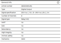 Module de sortie numérique S800 I/O DO820 3BSE008514R1/DO820-EA 3BSE00851 800xA Système d'entrée et de sortie (E/S) Neuf et Original